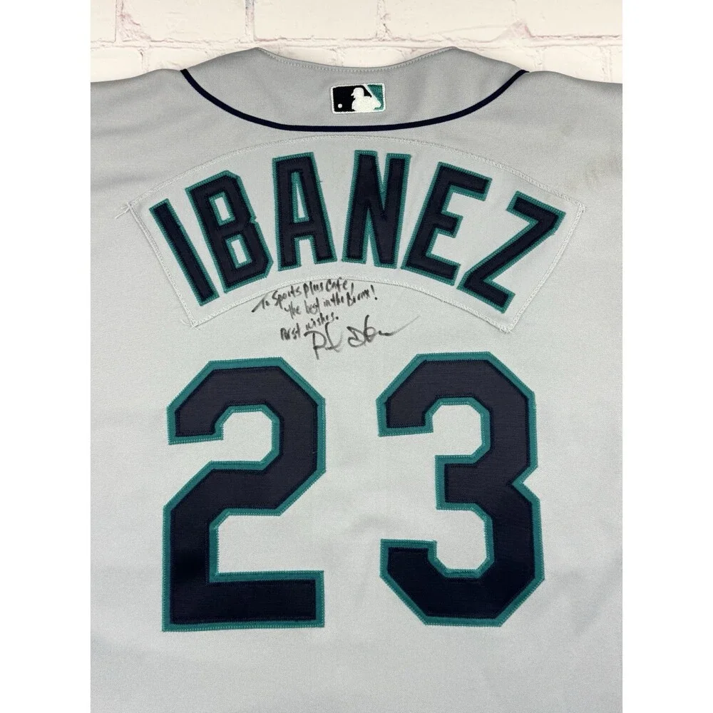 Authentic Seattle Mariners Raul Ibanez #28 Pro Cut Game Worn? Russell Jersey